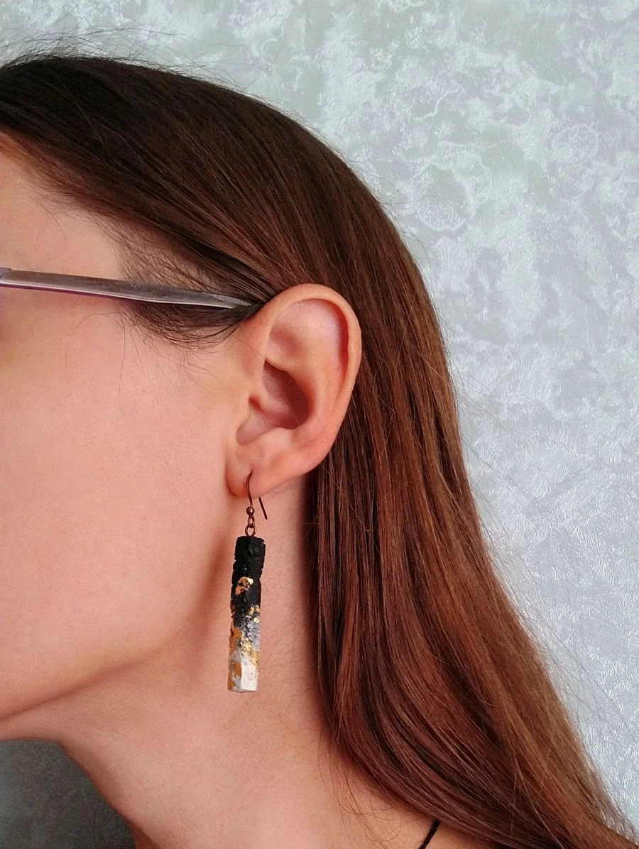 Серьги из полимерной глины - миниатюра 3