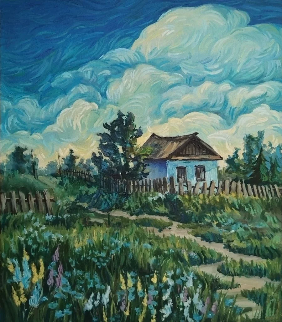 Картина маслом Дача - изображение 1