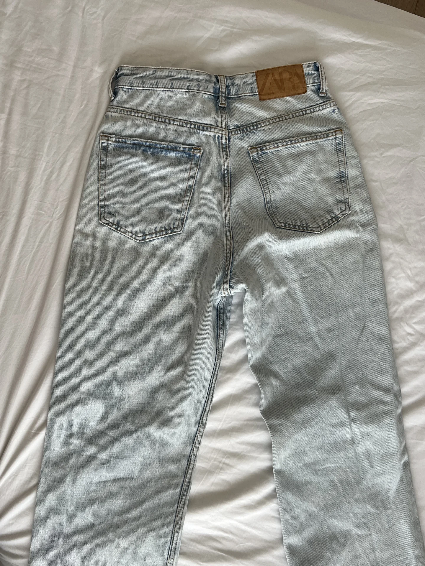 джинсы Zara голубые прямые 36 - миниатюра 5