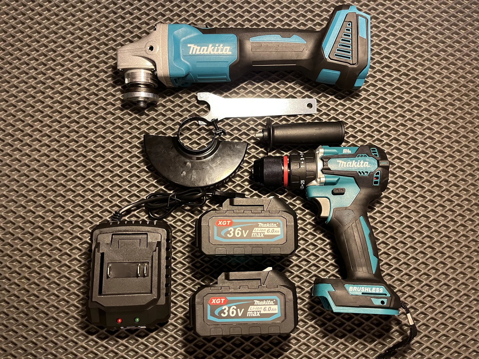 Набор 2в1 Makita: (ушм) болгарка + шуруповёрт - миниатюра 2