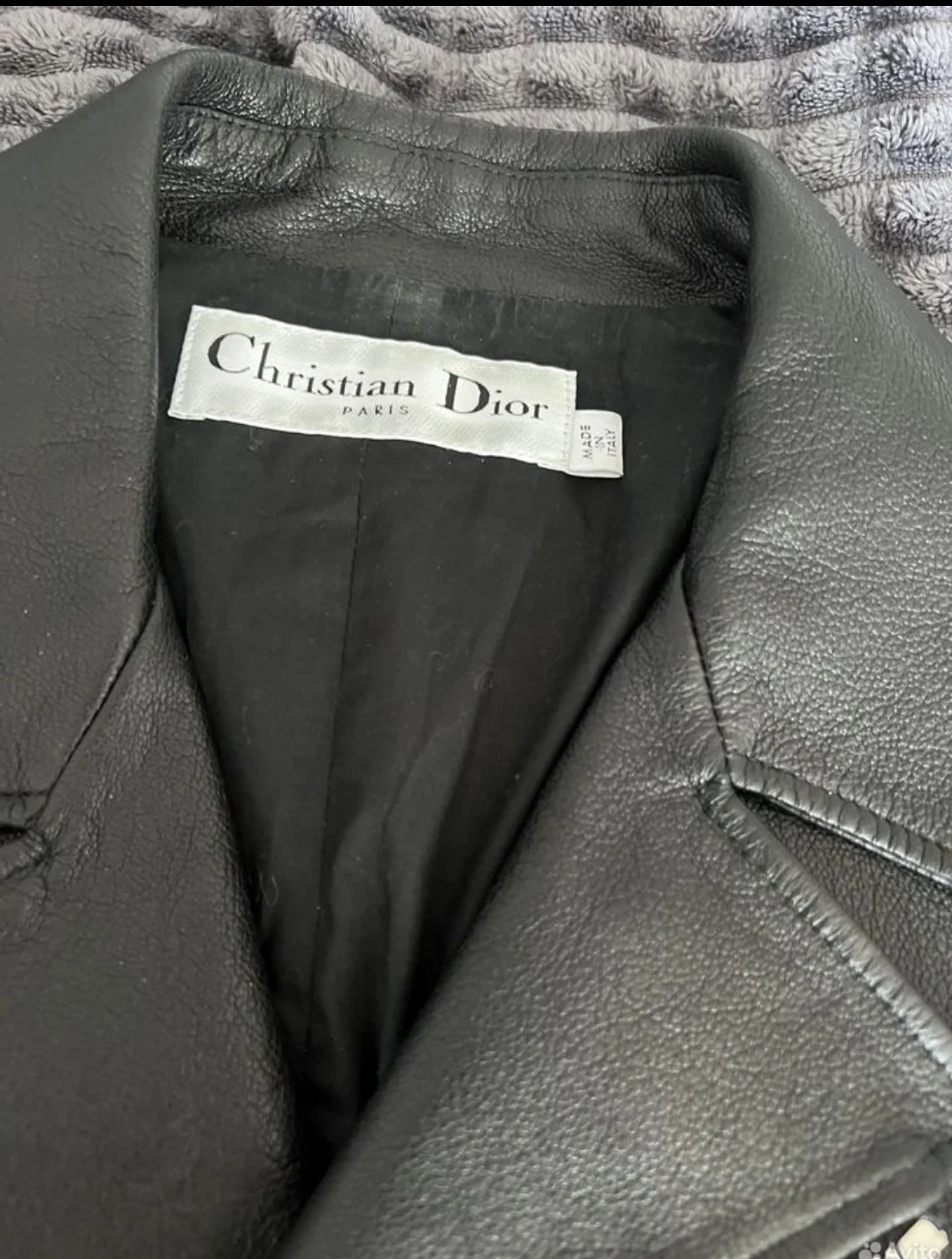 Куртка кожаная Christian Dior, р 40 - миниатюра 2