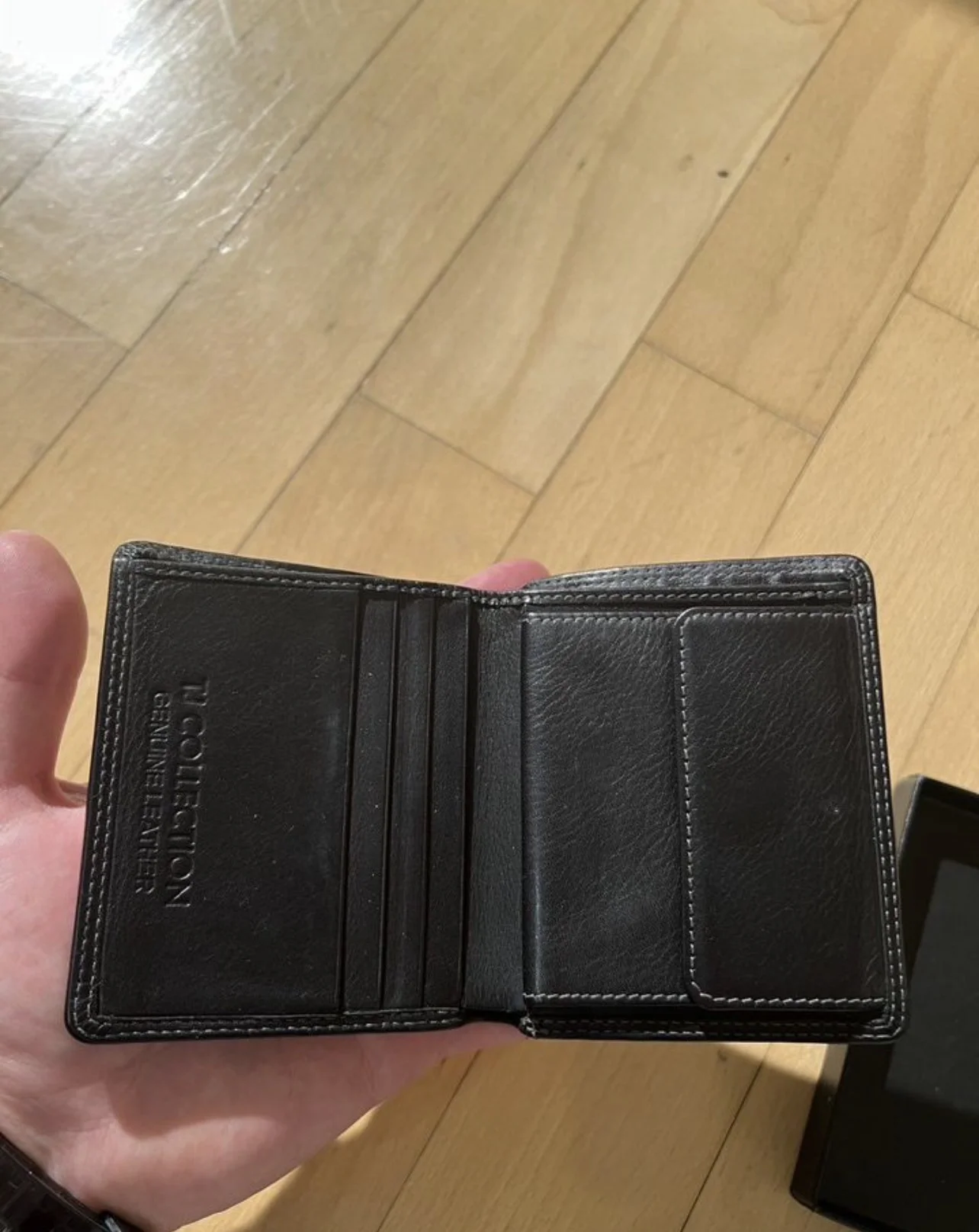 Кожаный кошелек TJ Collection оригинал - миниатюра 3