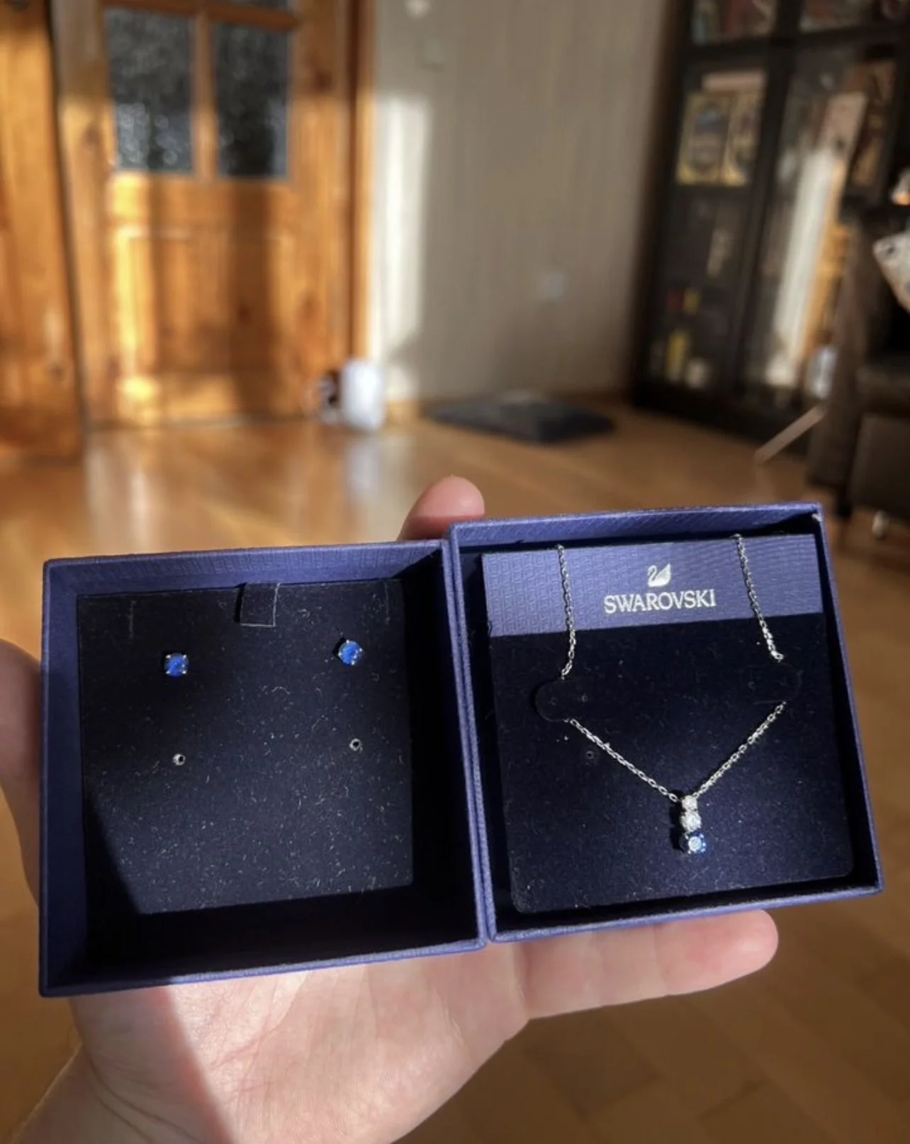 Swarovski серьги и подвеска - миниатюра 2