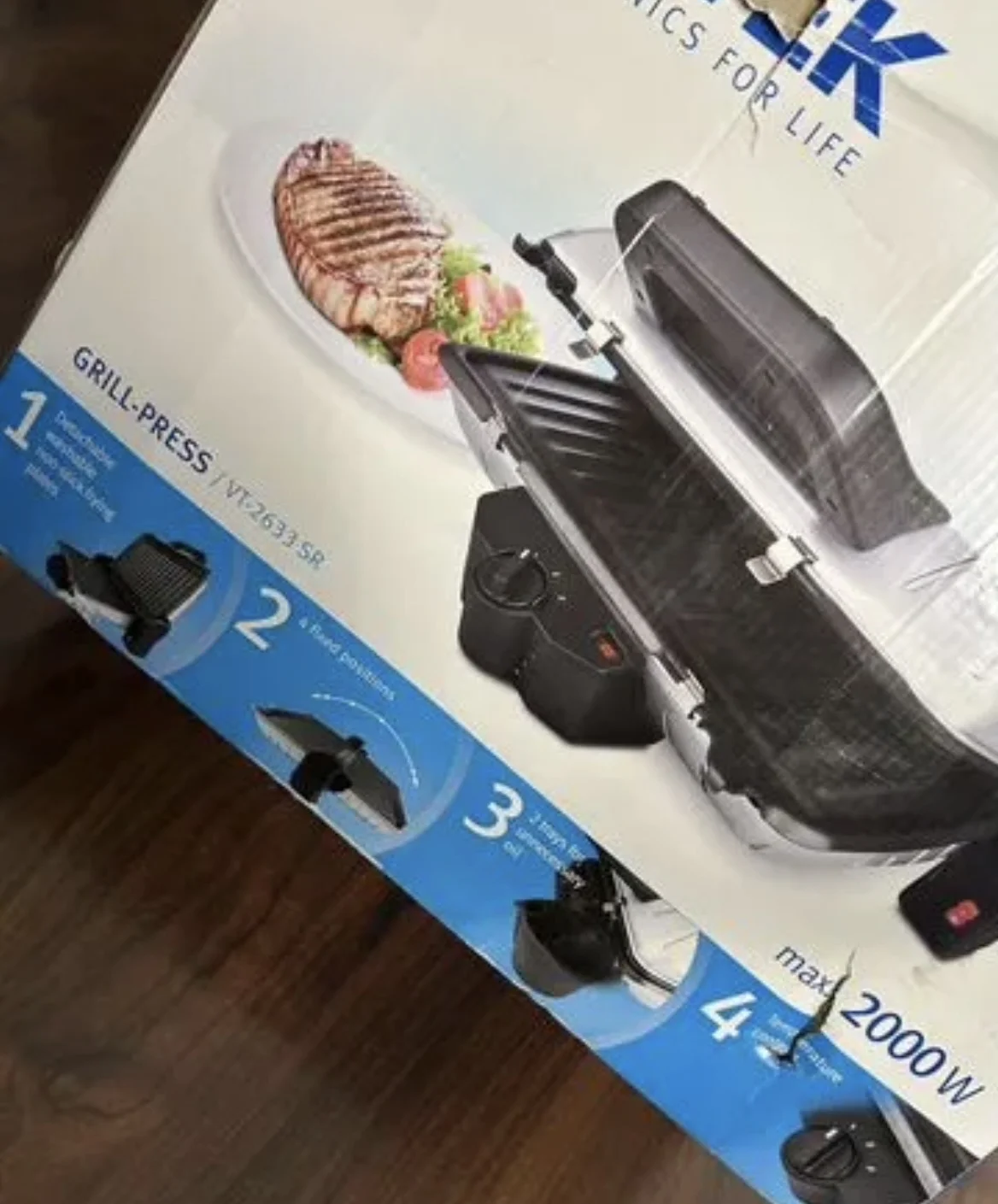 Гриль vitek vt-2633 sr - миниатюра 3