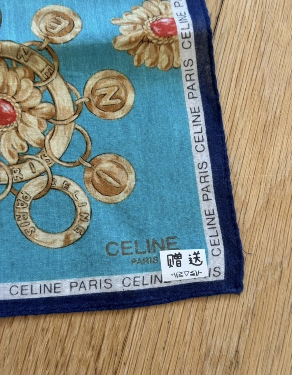 Винтажный платок Celine - миниатюра 2