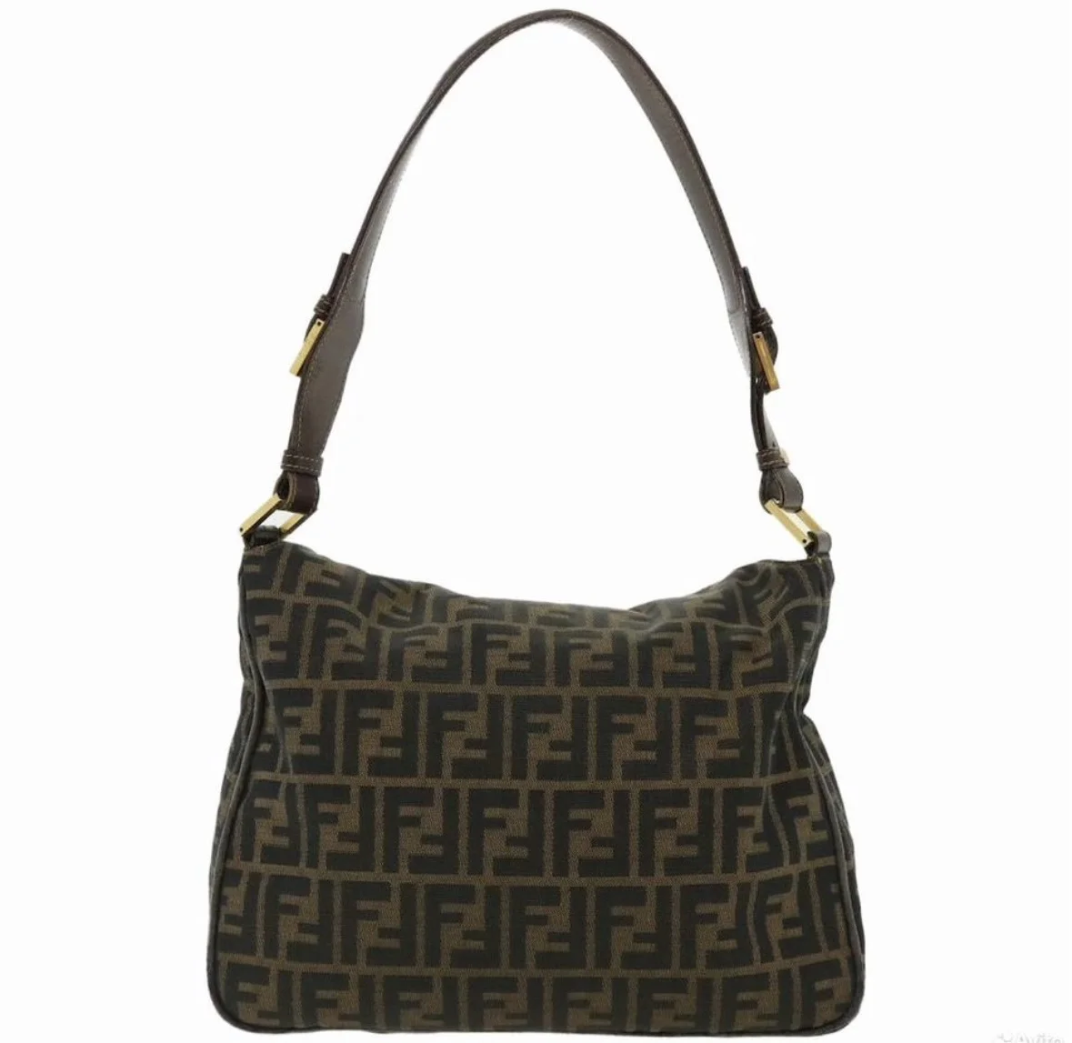 Fendi Zucca Canvas Shoulder Bag сумка фенди - миниатюра 2