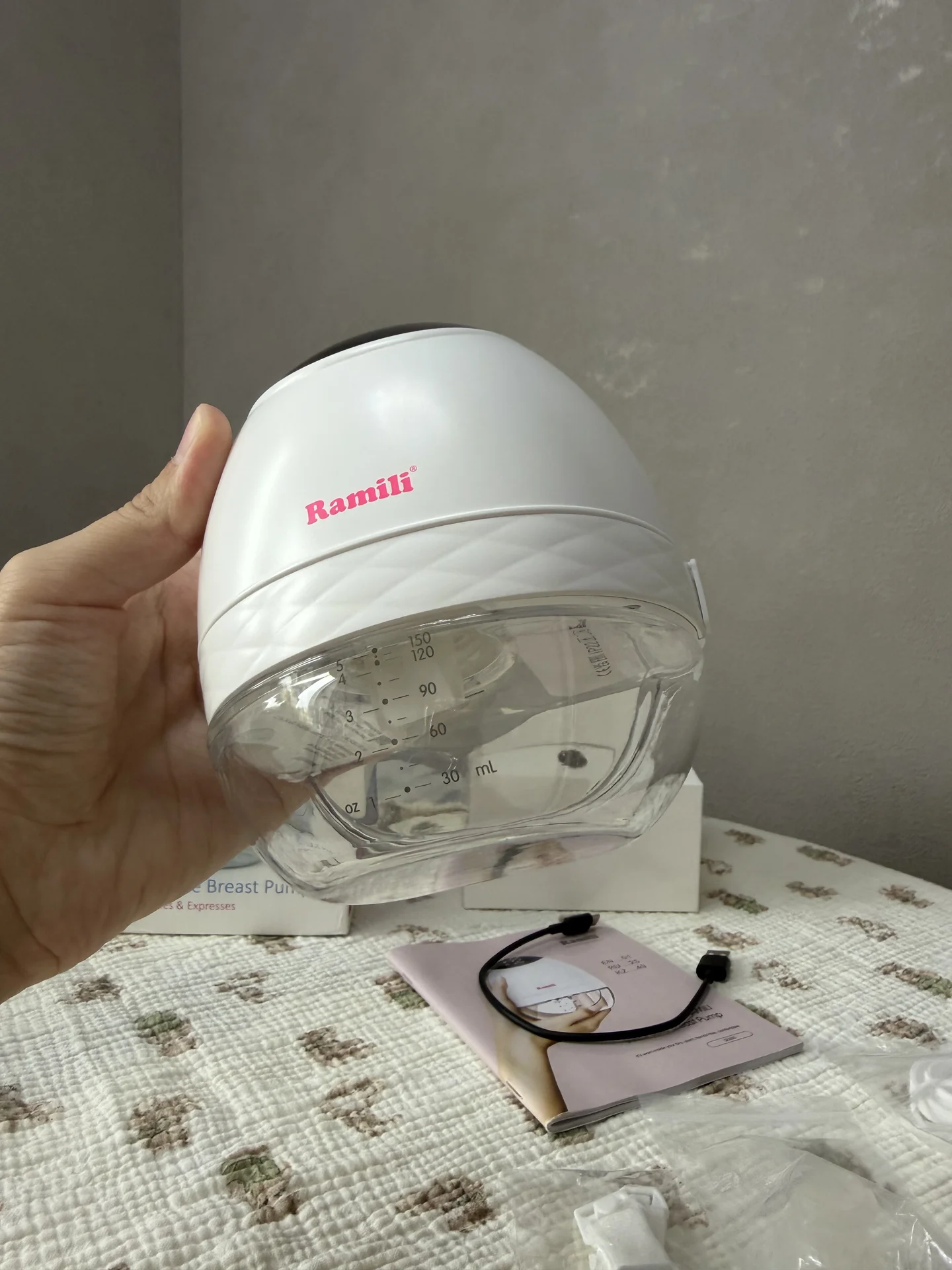 Молокоотсос беспроводной бионический ramili se500 - миниатюра 9
