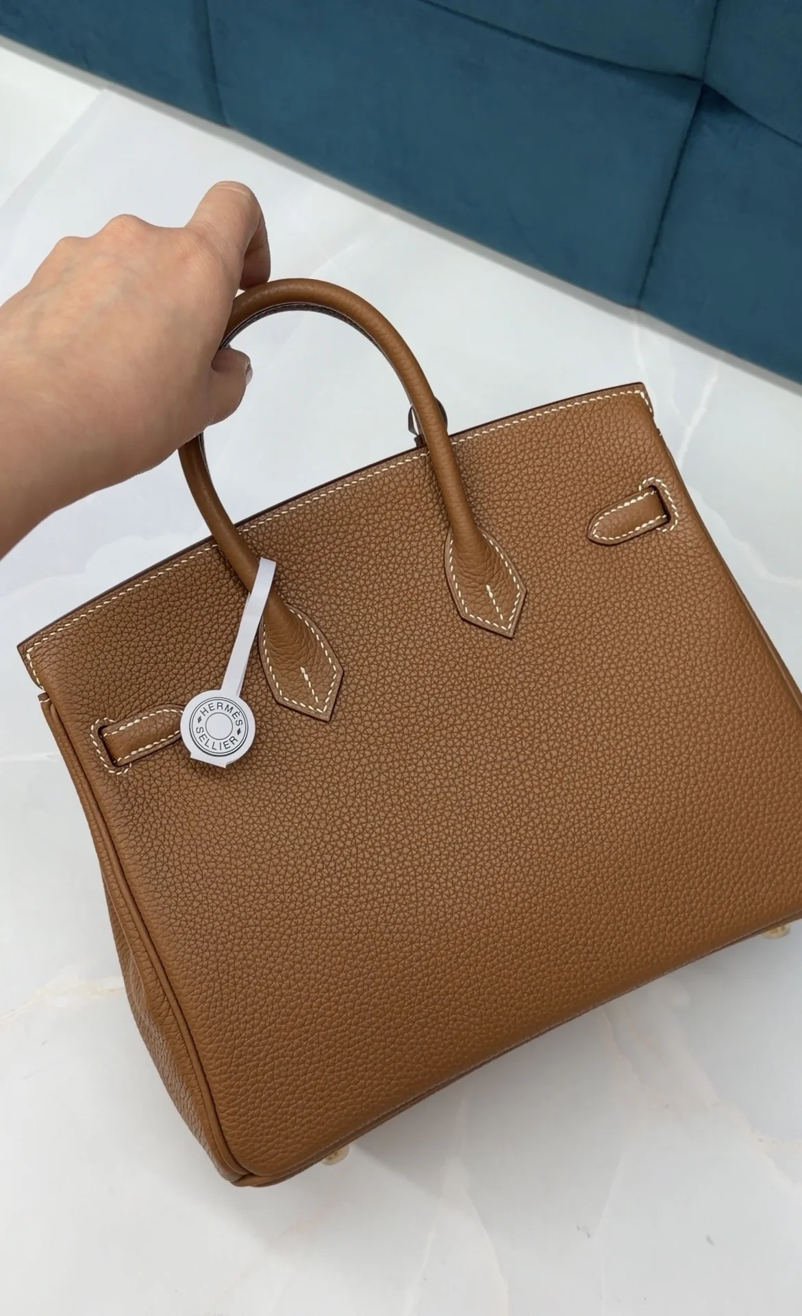 Сумка Hermes Birkin 25 Gold - миниатюра 3