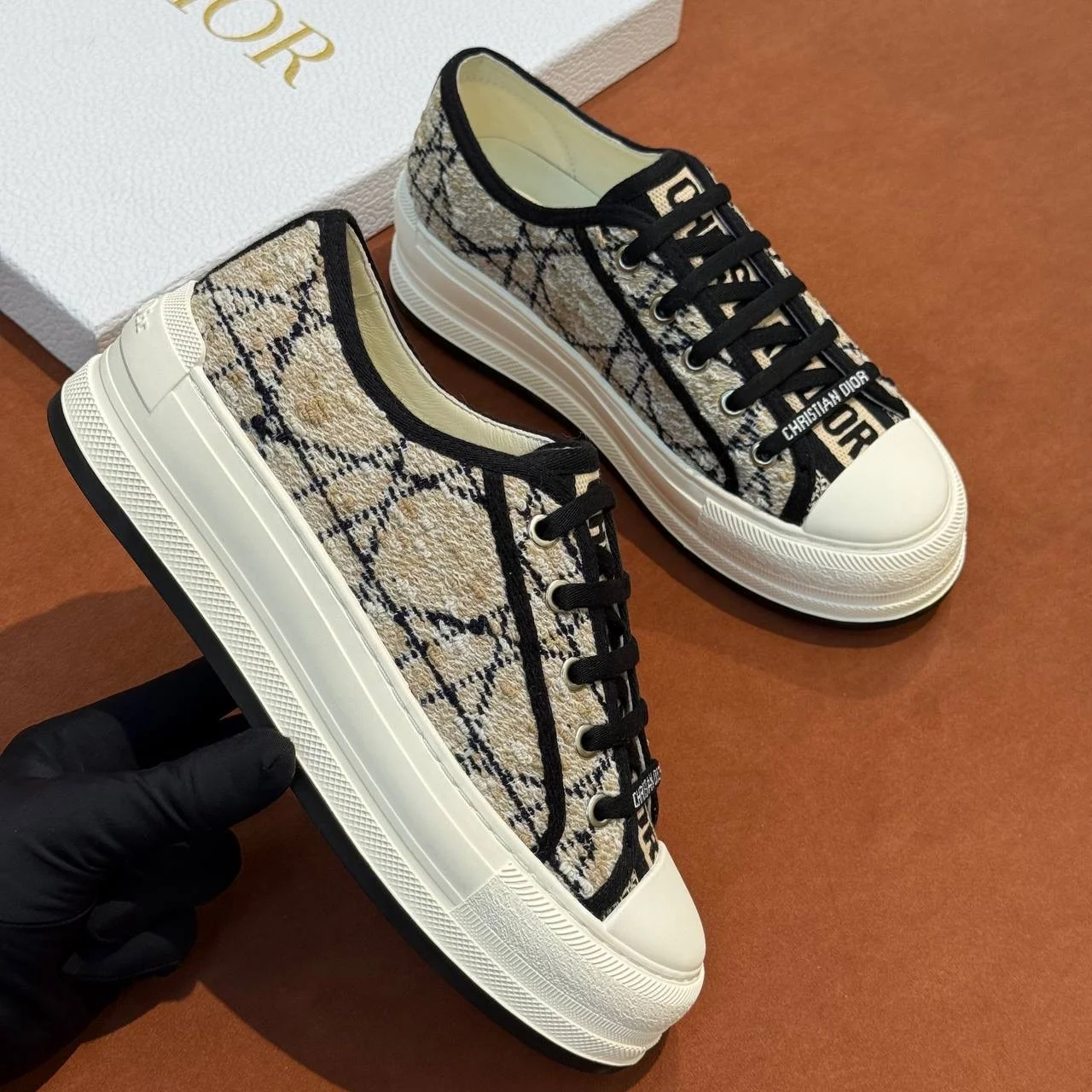 Кеды Dior на платформе - изображение 1