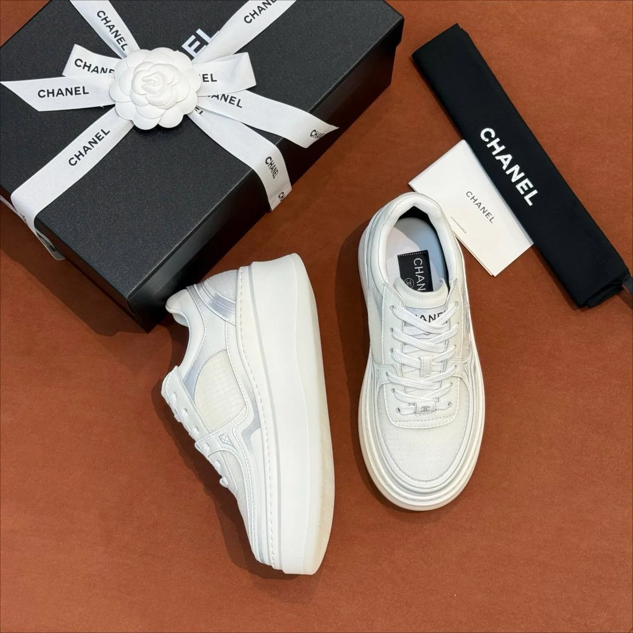 Кроссовки Chanel на платформе - миниатюра 2