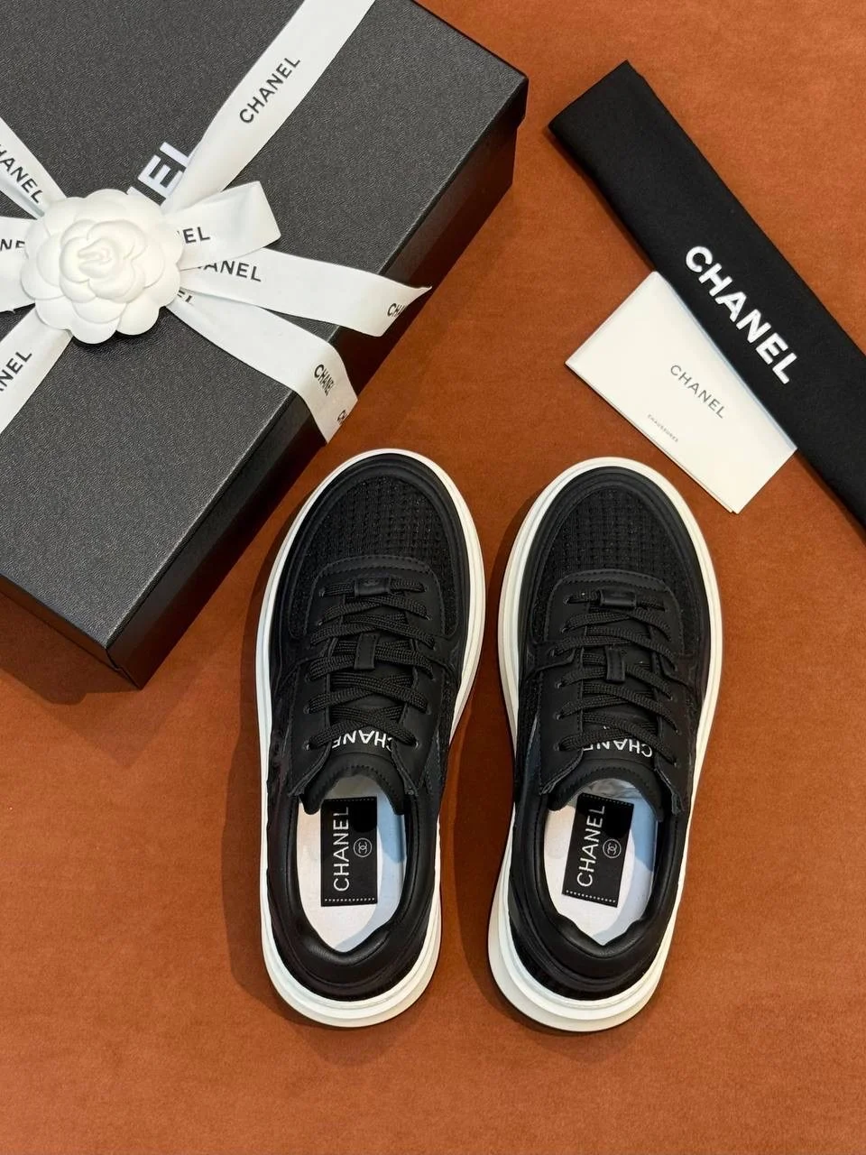 Кроссовки Chanel на платформе - миниатюра 5