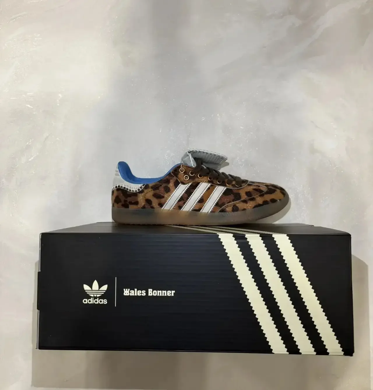 Кроссовки Adidas Samba Pony Wales Bonner «Leopard» - миниатюра 7