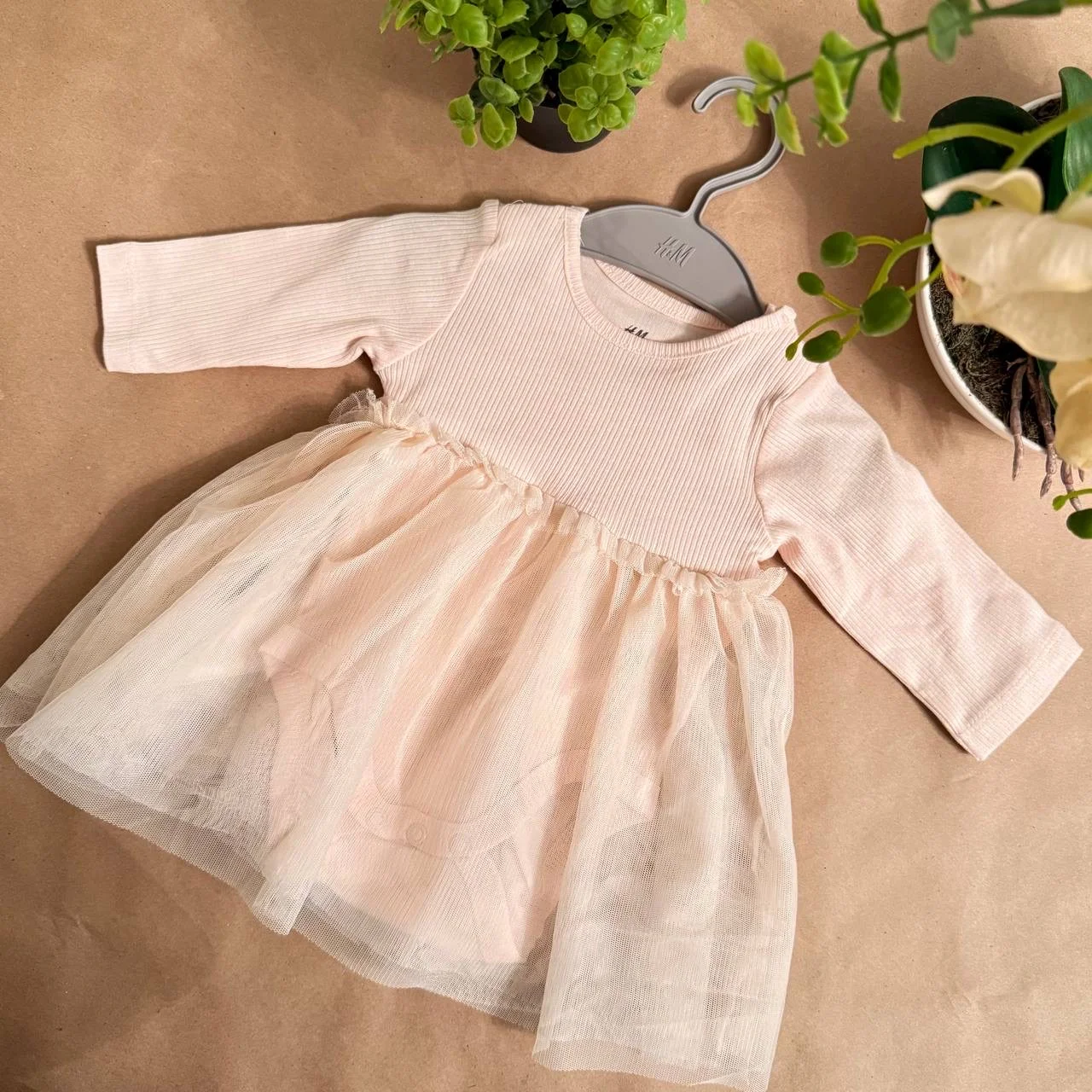 Нарядное платье - боди 56 62 68 74 H&M - миниатюра 2