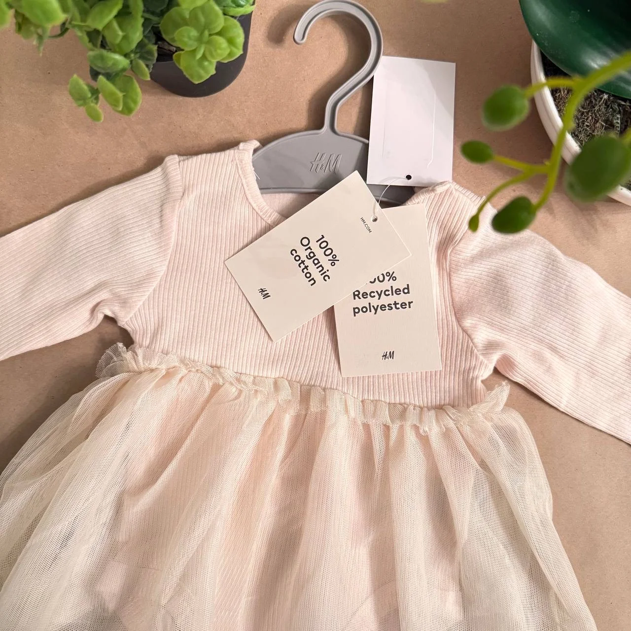 Нарядное платье - боди 56 62 68 74 H&M - миниатюра 3