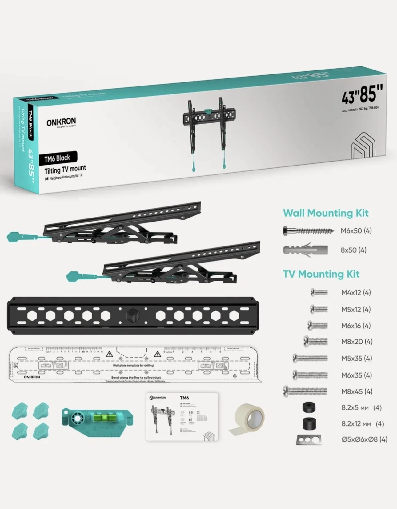 Кронштейн onkron TM6 43-85' - миниатюра 3
