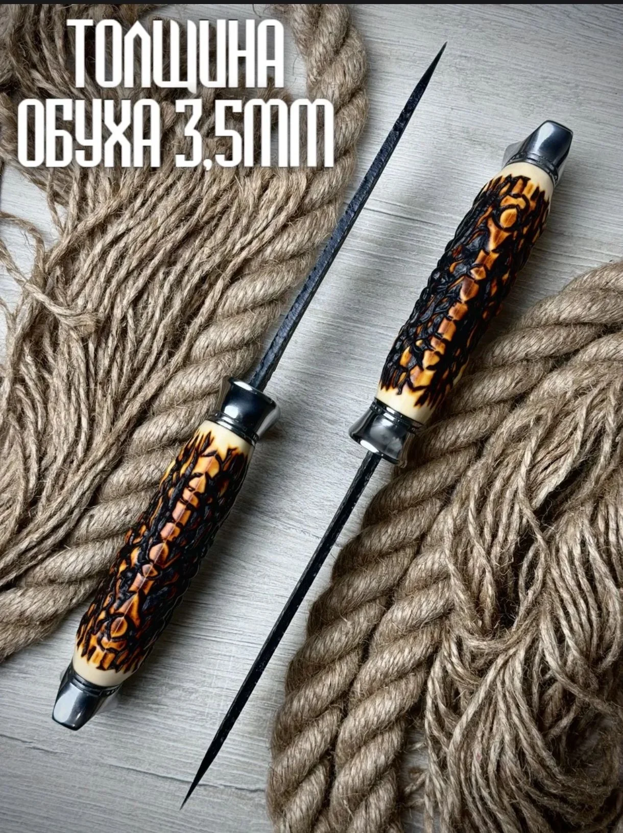 Нож для туриста охотника рыбака. Новый с чехлом - миниатюра 5