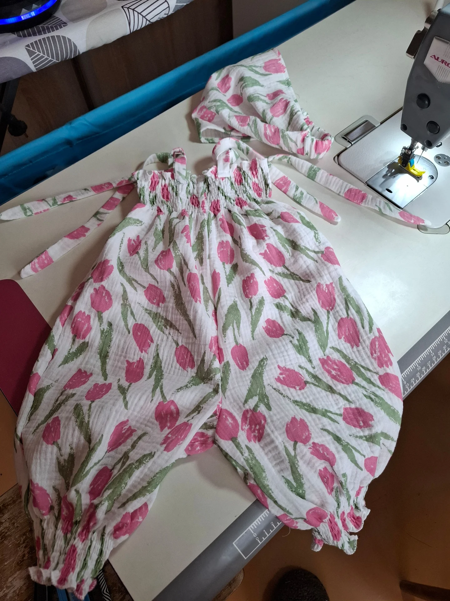 Полукомбинезон из муслина на заказ. от 62-98 - миниатюра 3
