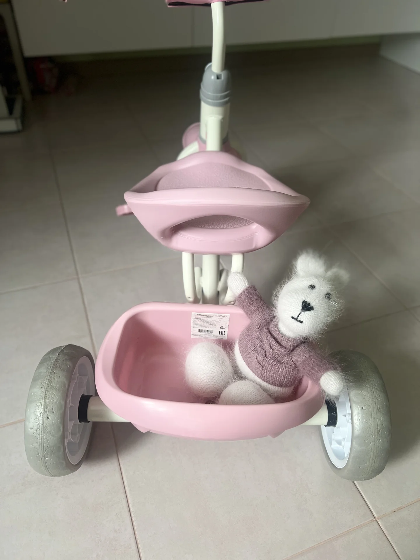 Велосипед трехколесный safari trike, розовый - миниатюра 12