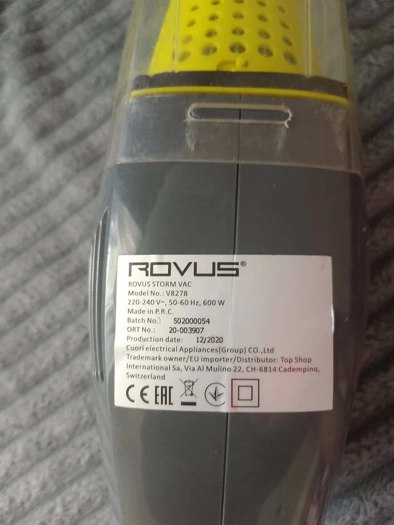Вертикальный пылесос Rovus Storm Vac, V8278 - миниатюра 2