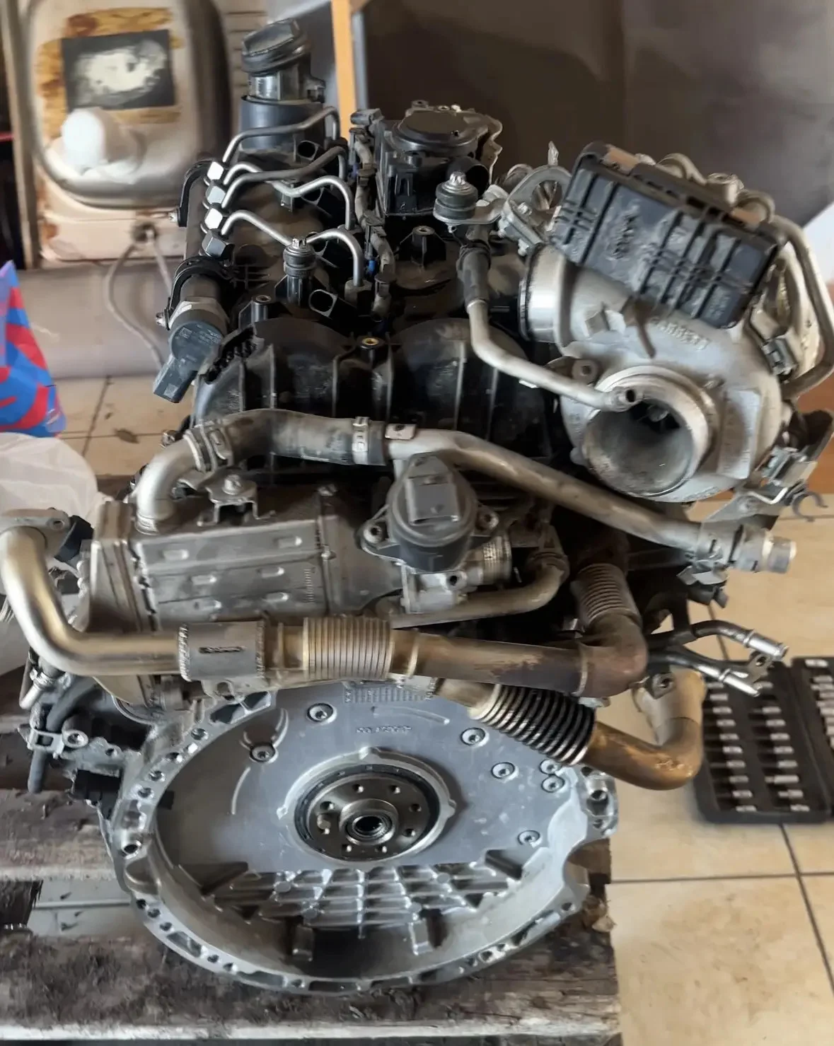 Двигатель Mercedes OM654 (GLB 200d) + часть навесного. Пробег 90000 км - миниатюра 4