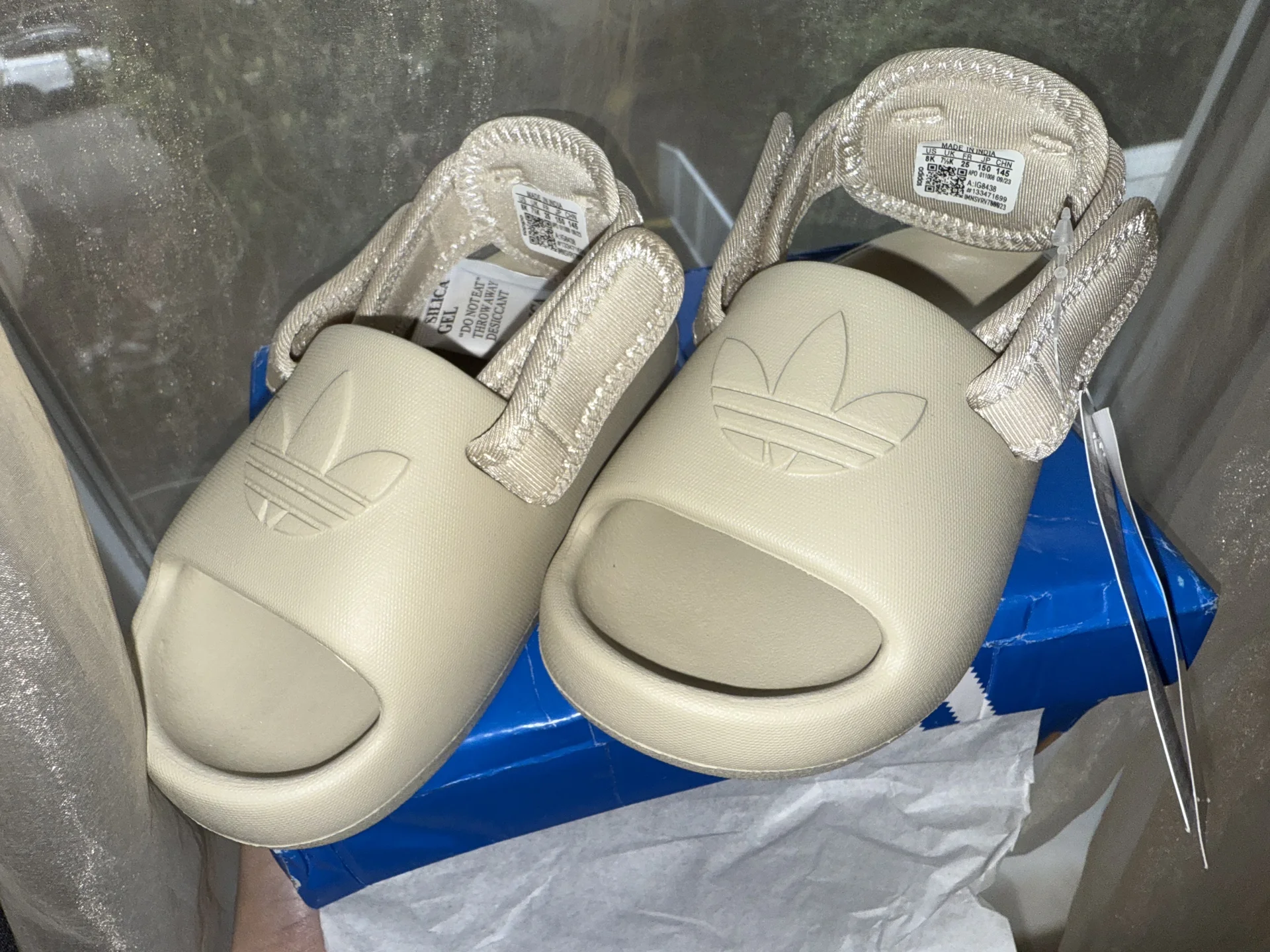 Новые Тапочки босоножки Adidas сандалии 25 - изображение 1