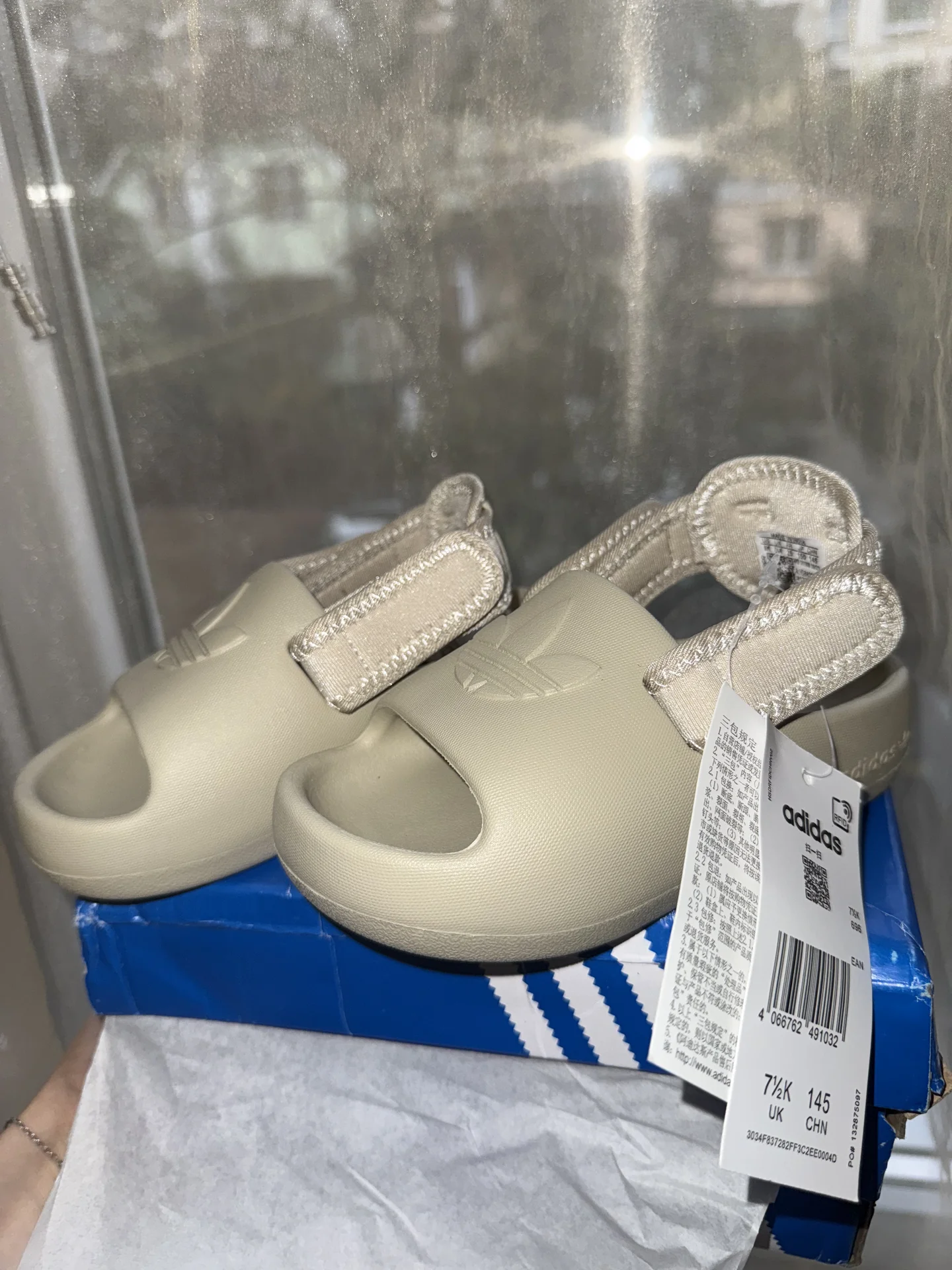 Новые Тапочки босоножки Adidas сандалии 25 - миниатюра 2
