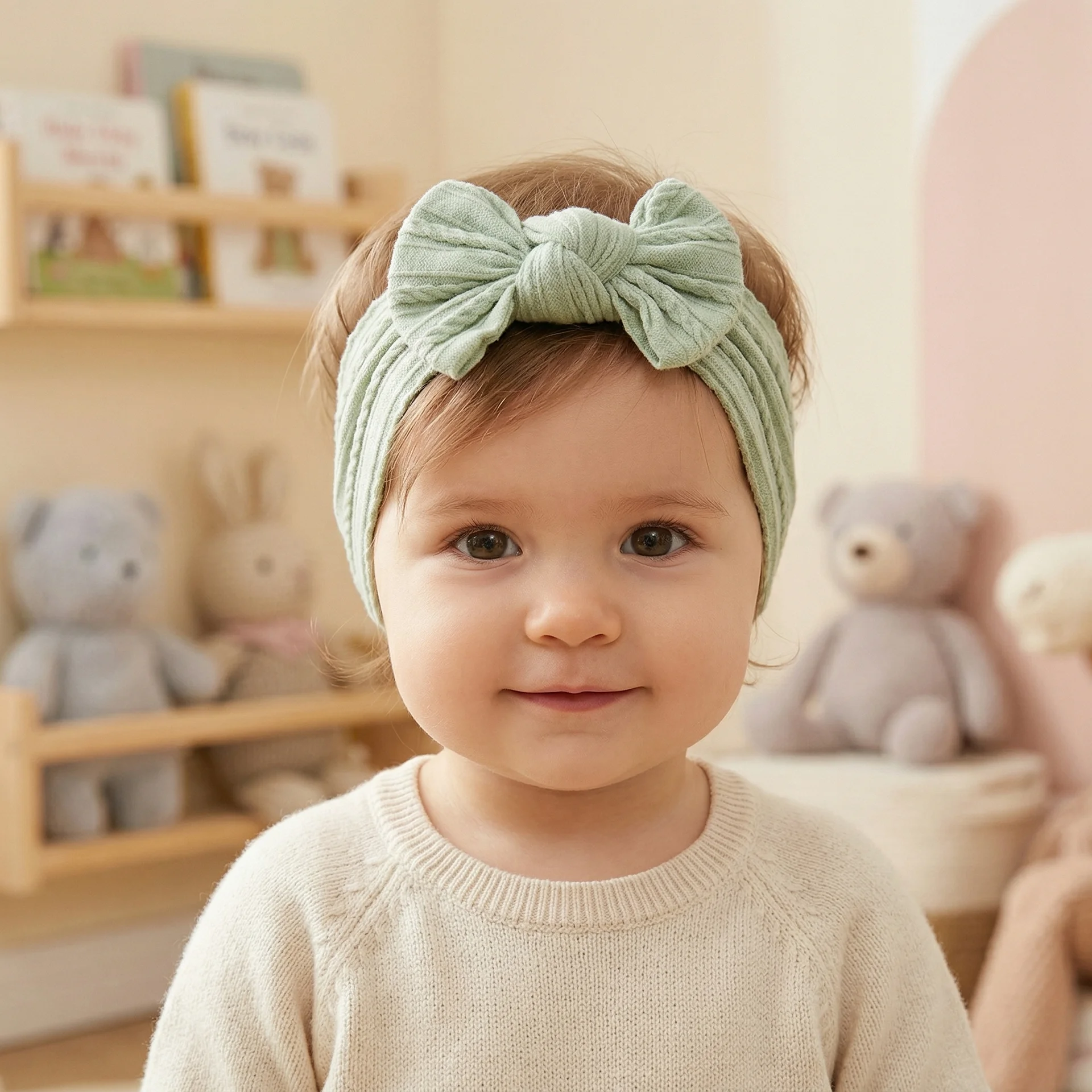 Повязка на голову для девочки 0-2 лет - изображение 1