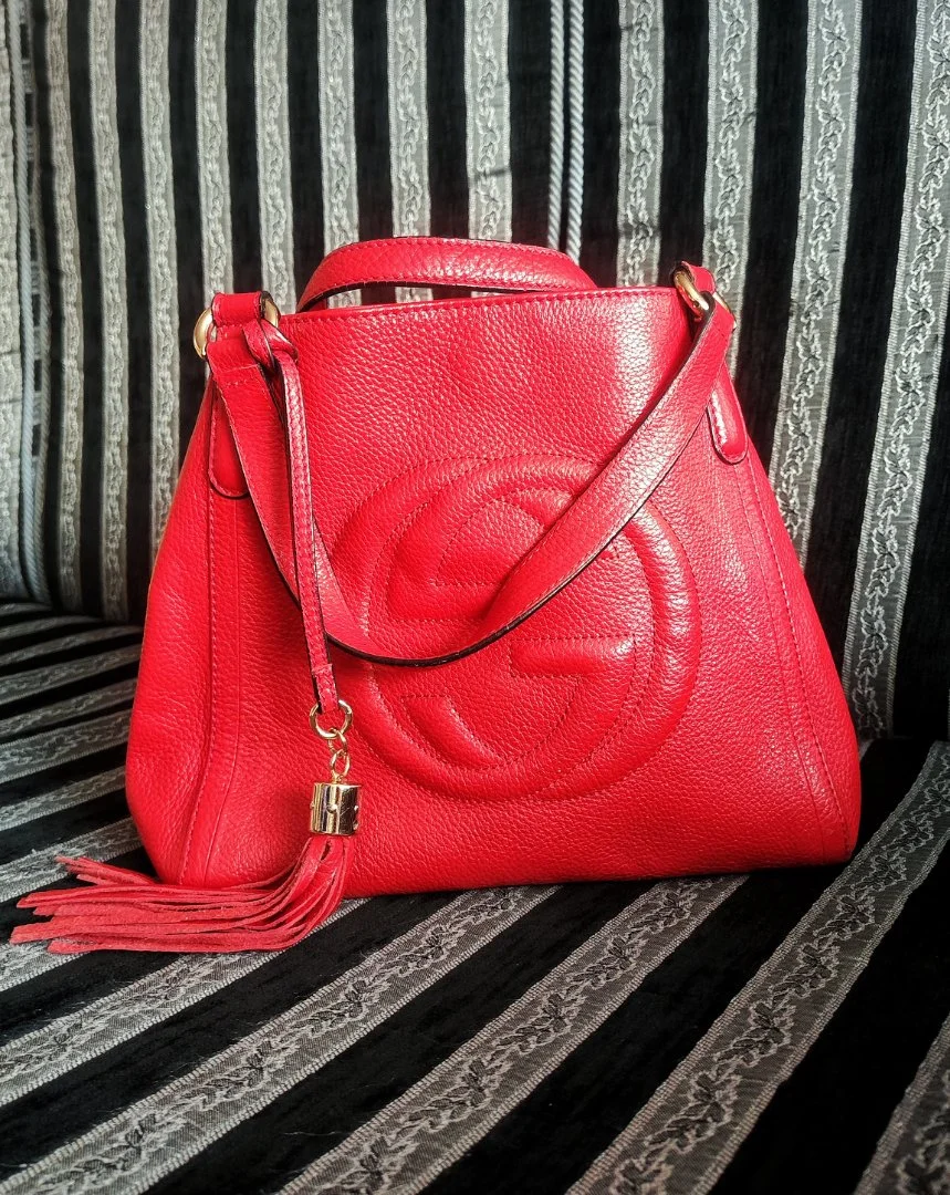 Сумка Gucci реплика красная - изображение 1