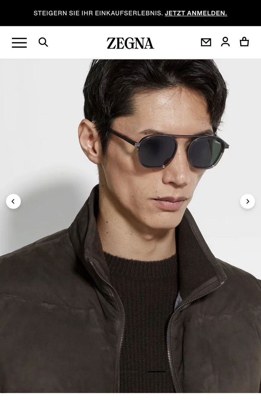 Очки солнцезащитные Zegna - миниатюра 2