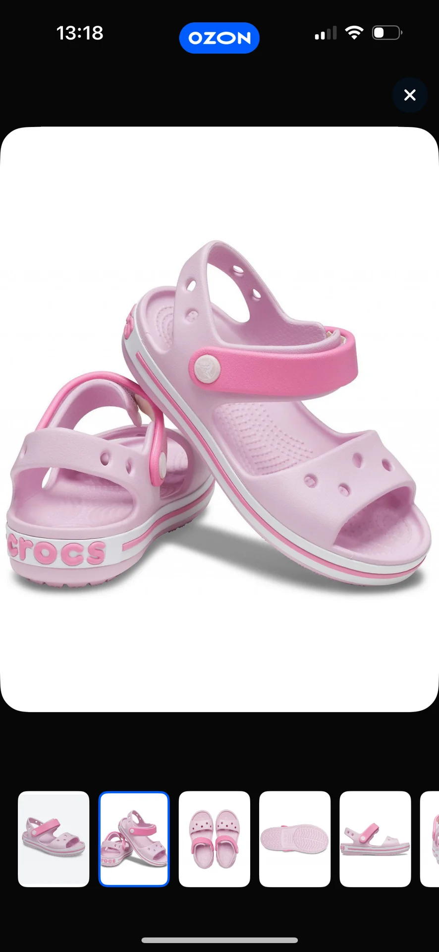 Сандали для девочки Crocs j1 - миниатюра 9