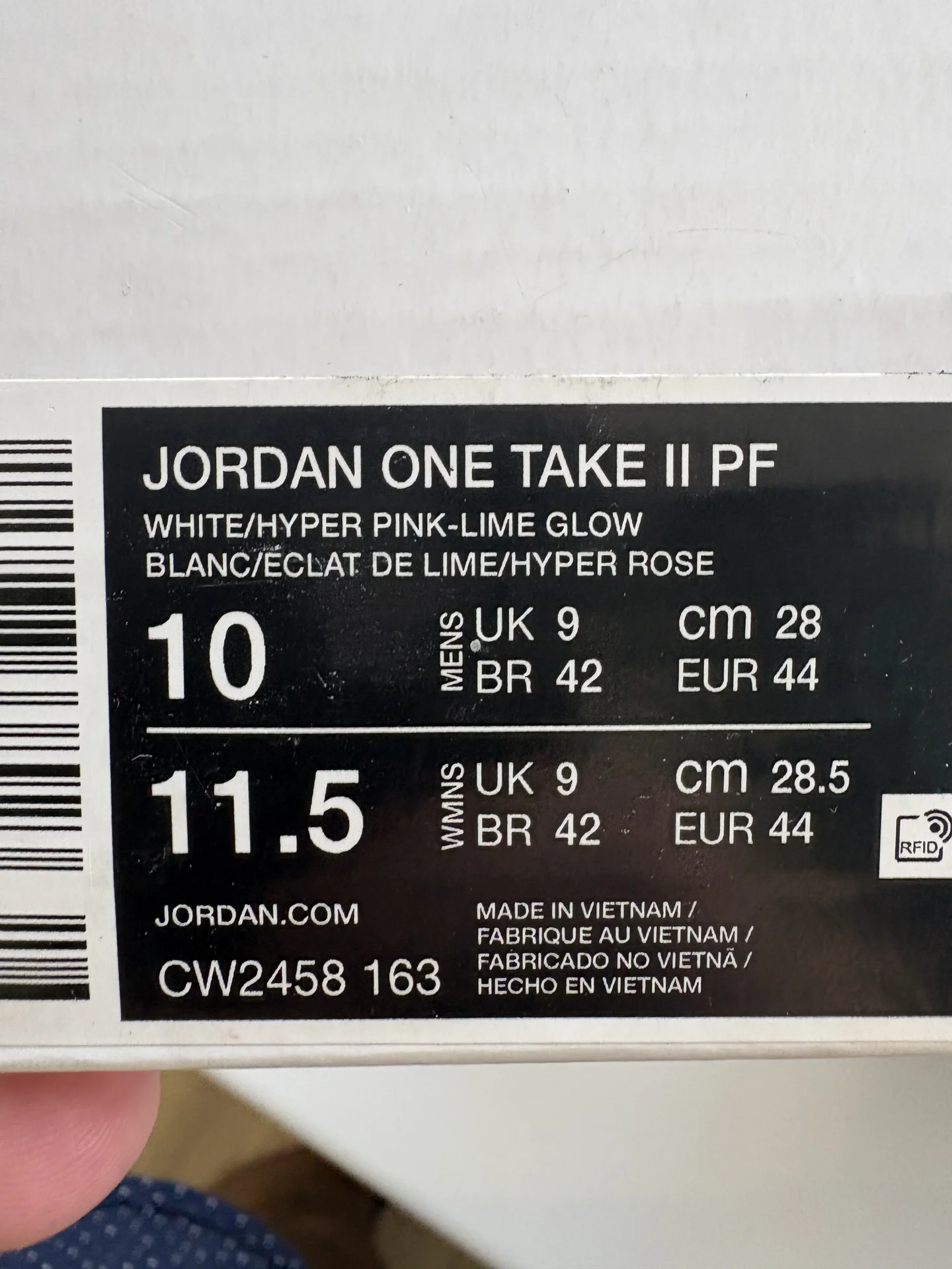 Jordan One Take 2 Оригинал(44размер) - миниатюра 5