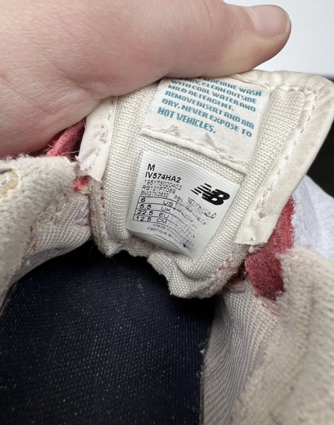 Детские new balance 574. размер 22,5 - миниатюра 3