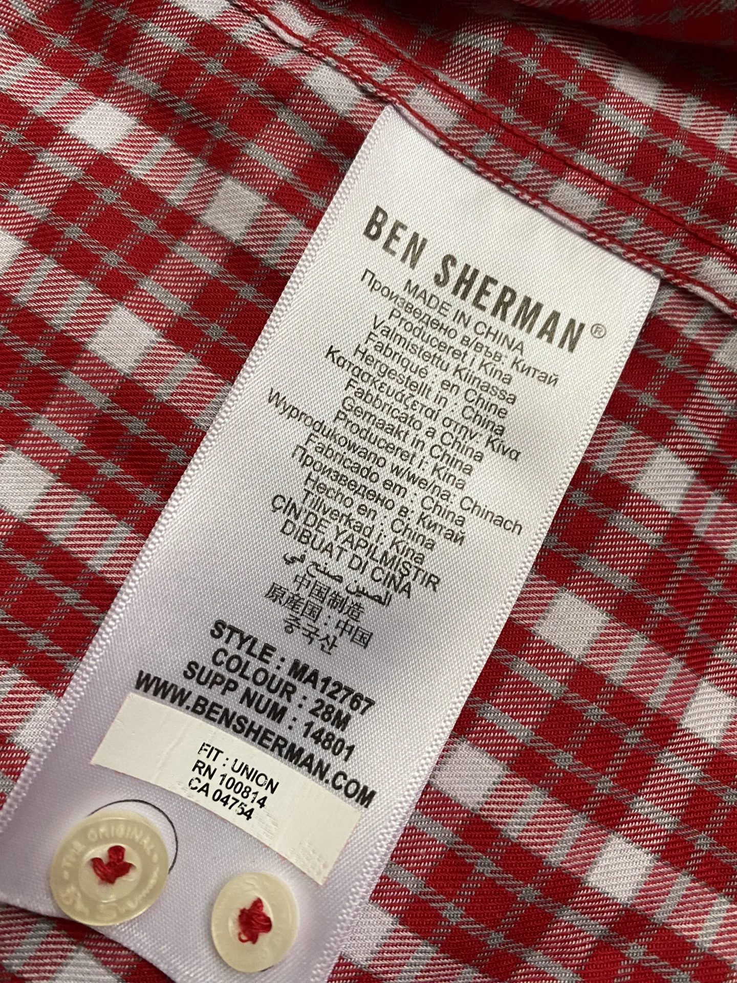 Ben Sherman рубашка - миниатюра 4