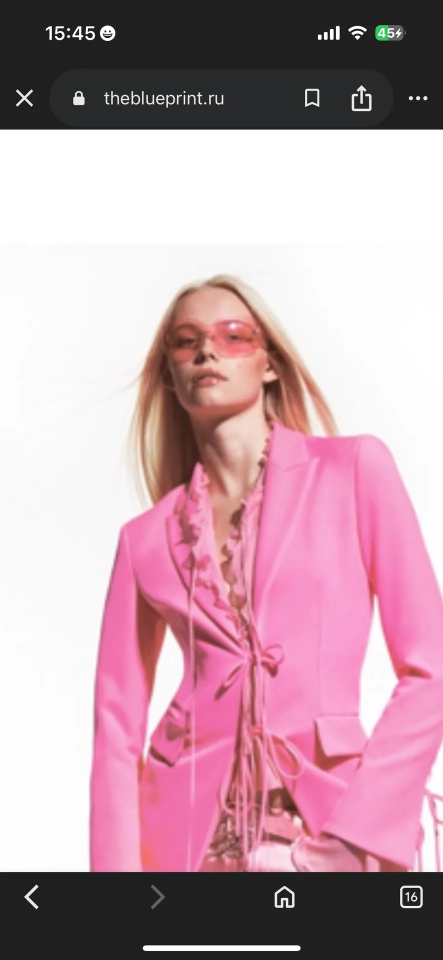 очки blumarine розовые - миниатюра 3