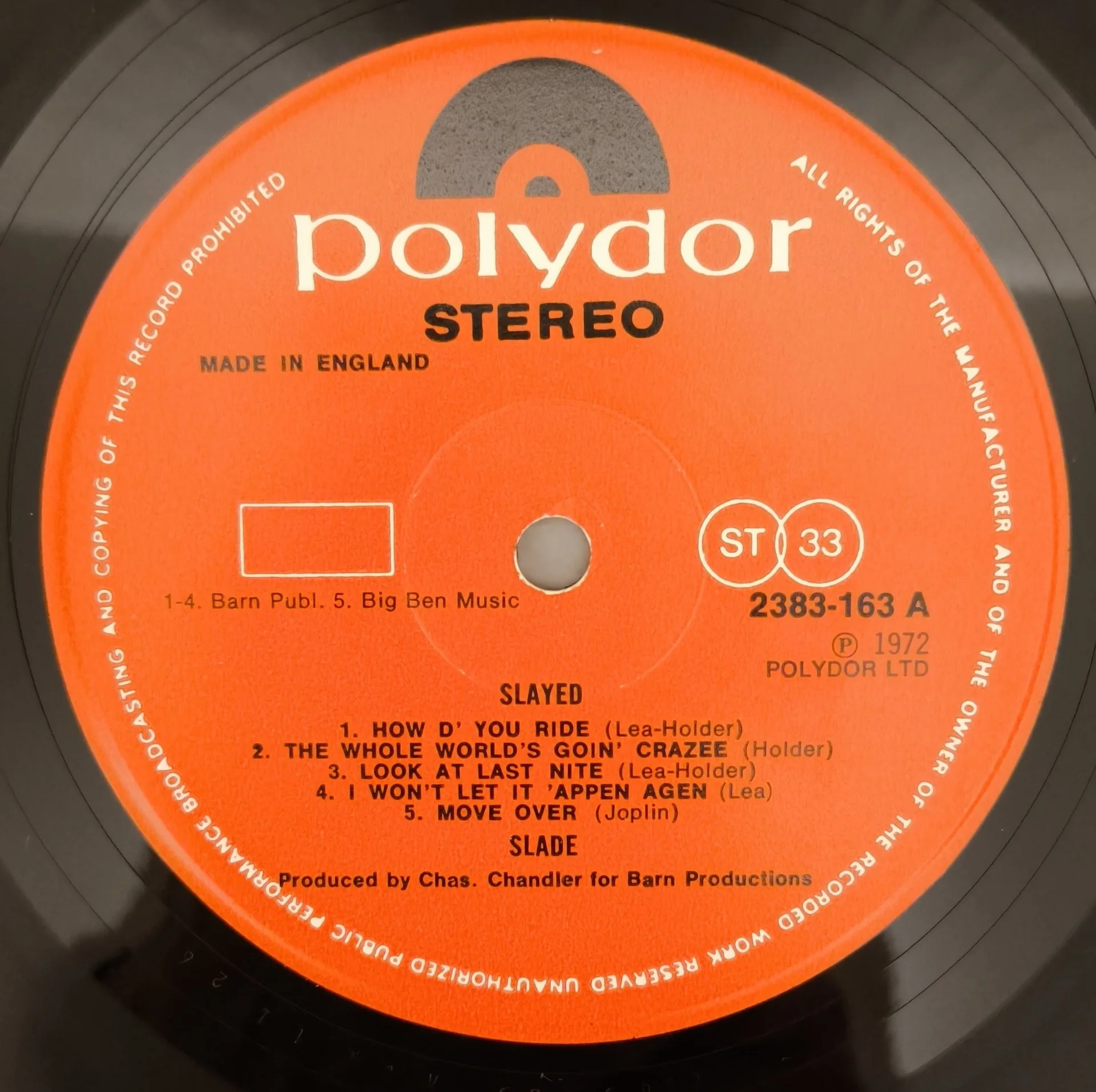 Slade - Slayed? (LP, Polydor - 2383-163, 1972, Англия) - миниатюра 2