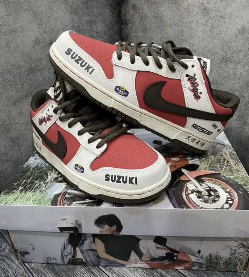 Кроссовки Nike Sb Dunk low suzuki rg500 ninja - миниатюра 8
