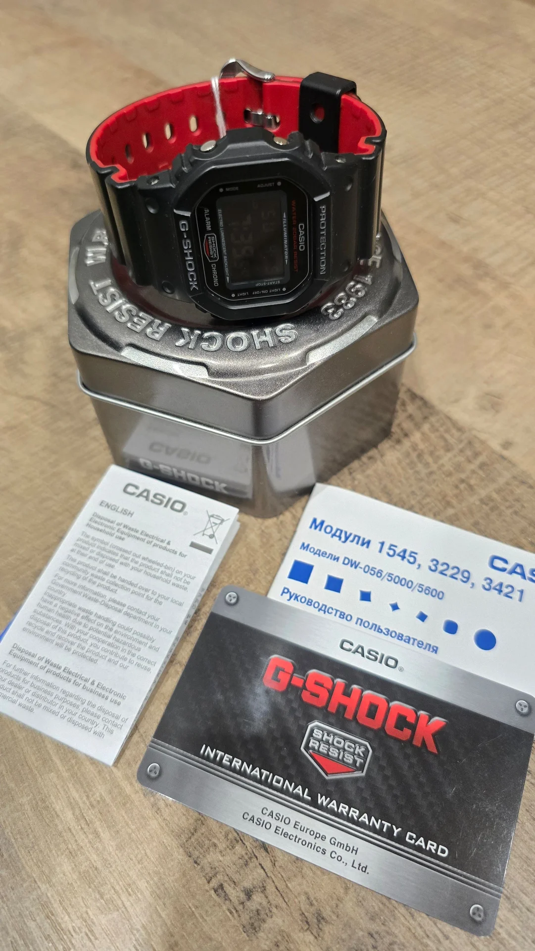 Оригинальные Часы Casio G-Shock DW 5600HR - миниатюра 3