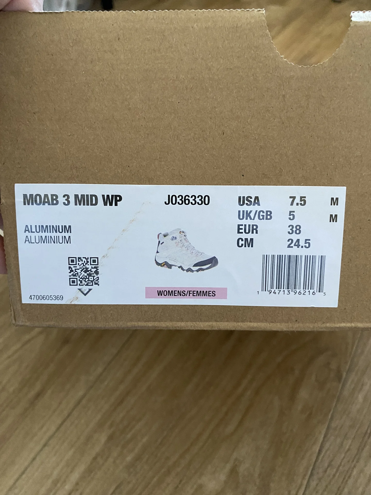 Merrel moab 3 (24,5см) женские 38 р - миниатюра 5