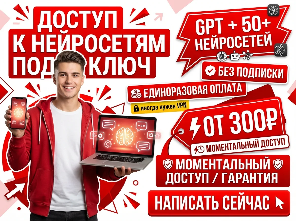 GPT + 50 нейросетей — доступ - изображение 1