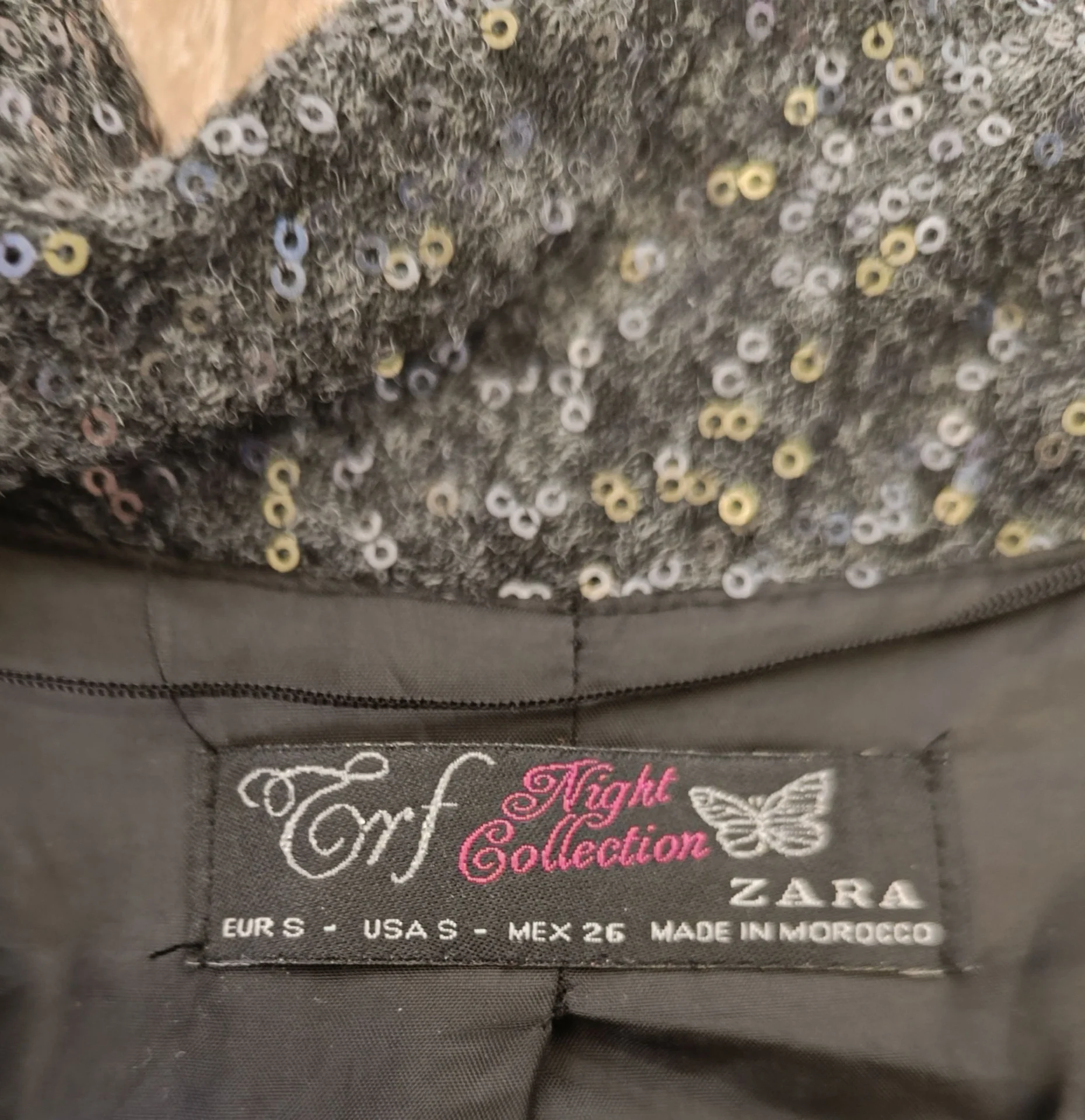 Жакет zara с пайетками 42 - миниатюра 2