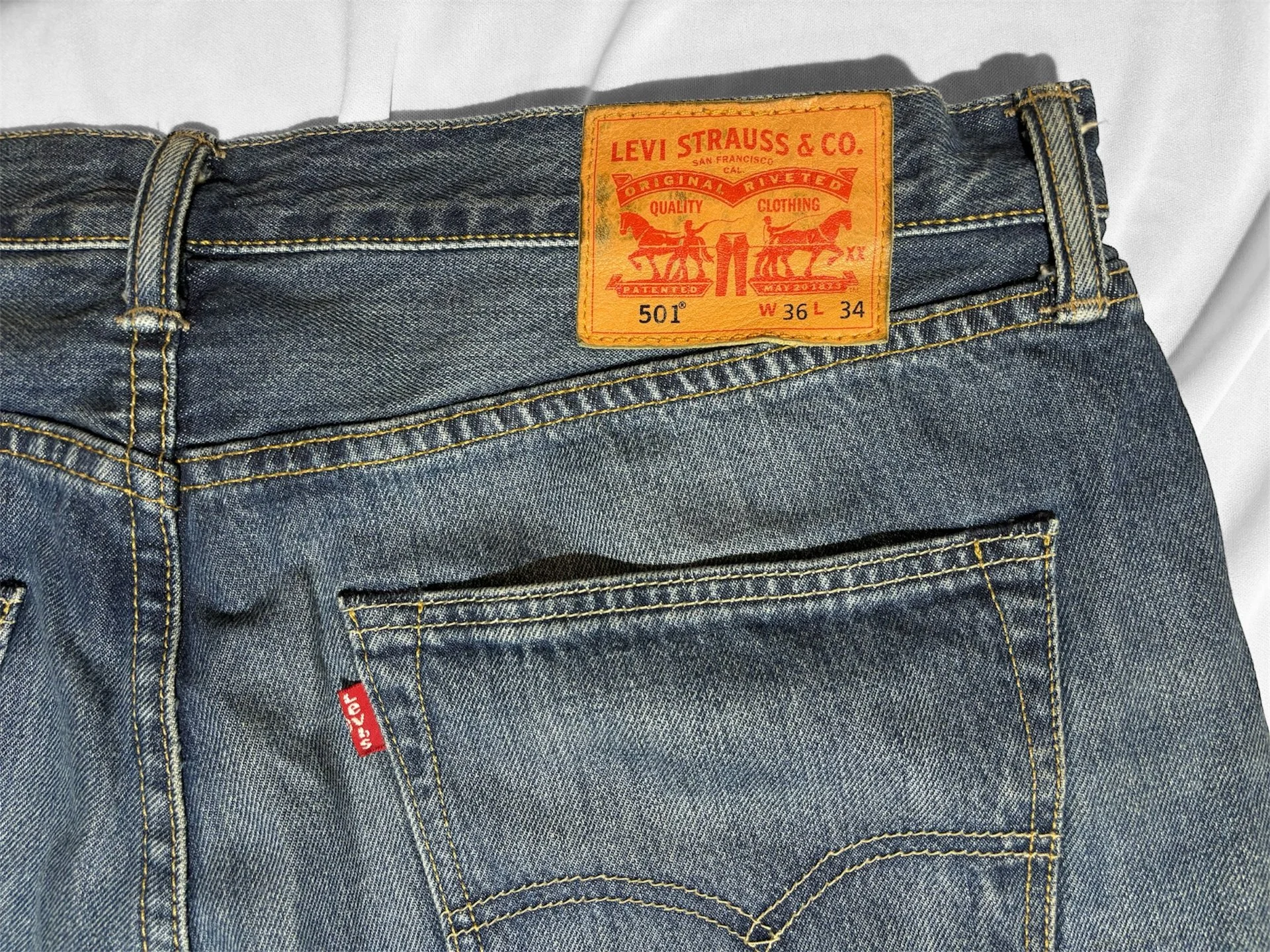 Мужские джинсы Levi’s 501 оригинал (L) - миниатюра 2