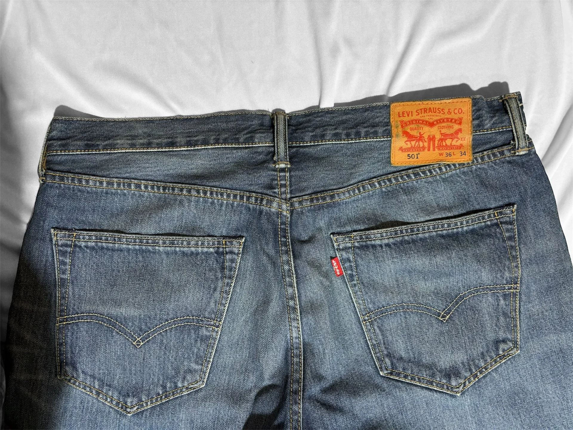 Мужские джинсы Levi’s 501 оригинал (L) - миниатюра 8