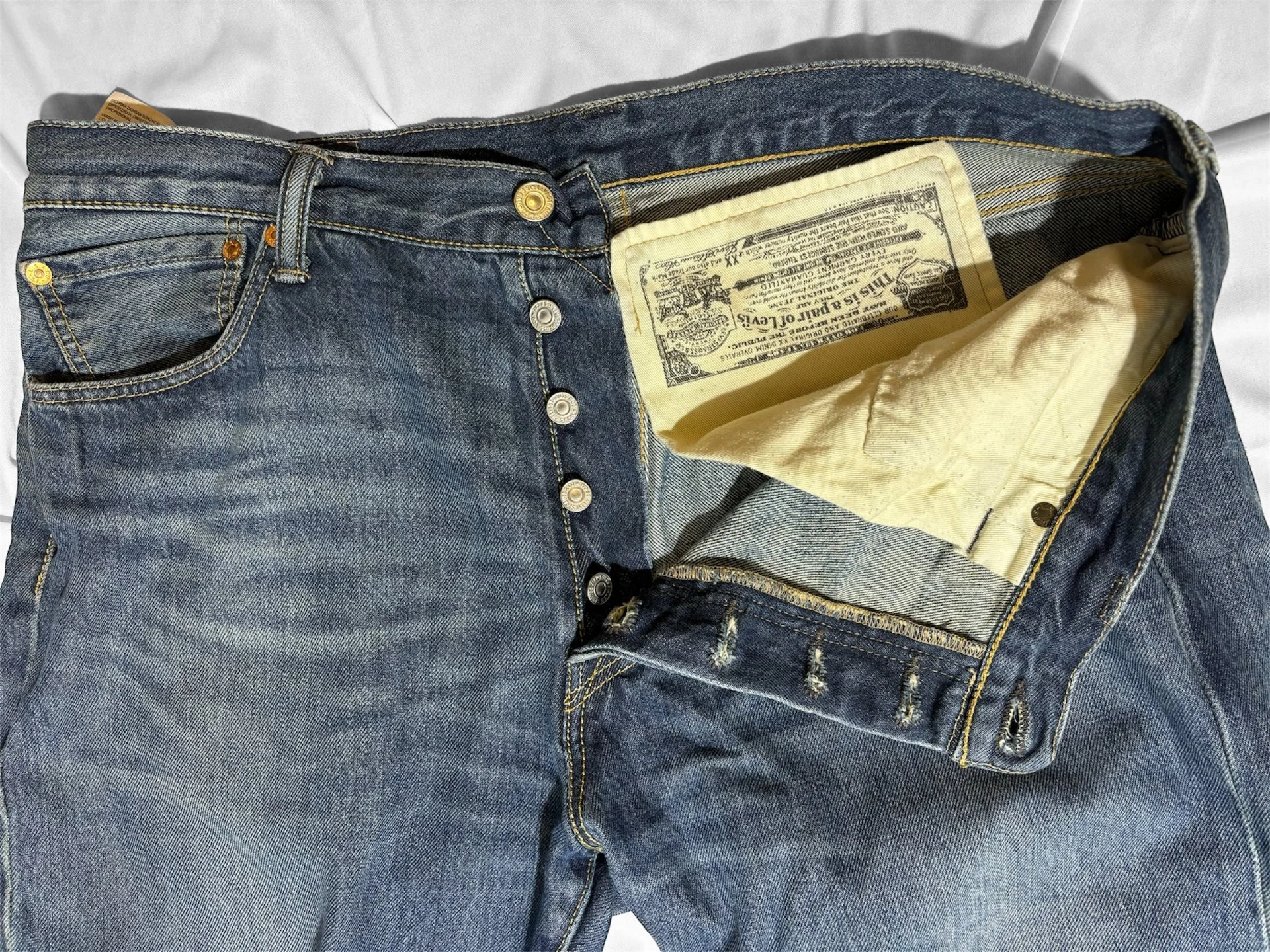 Мужские джинсы Levi’s 501 оригинал (L) - миниатюра 9