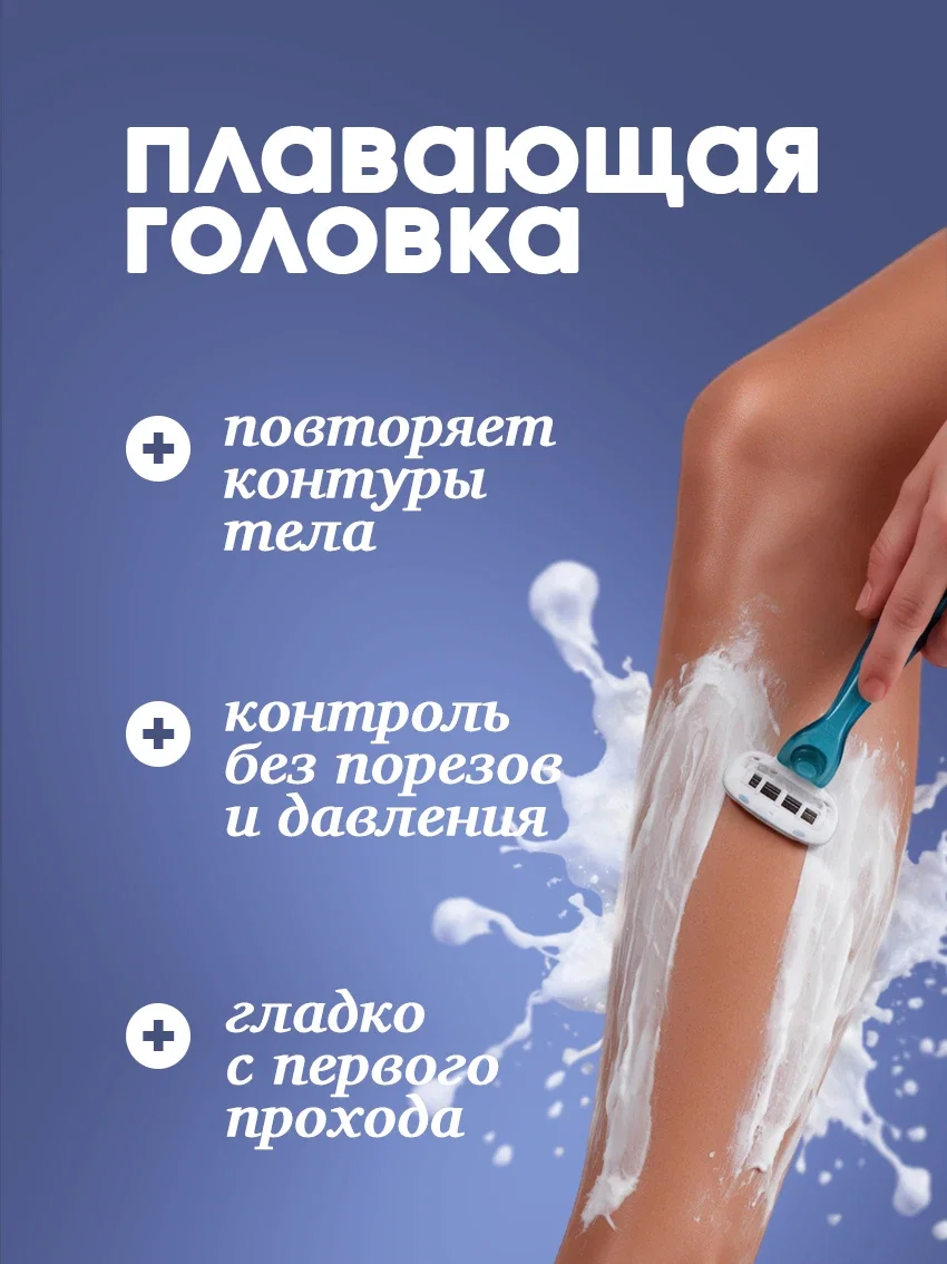 Бритва женская со сменными кассетами - миниатюра 4