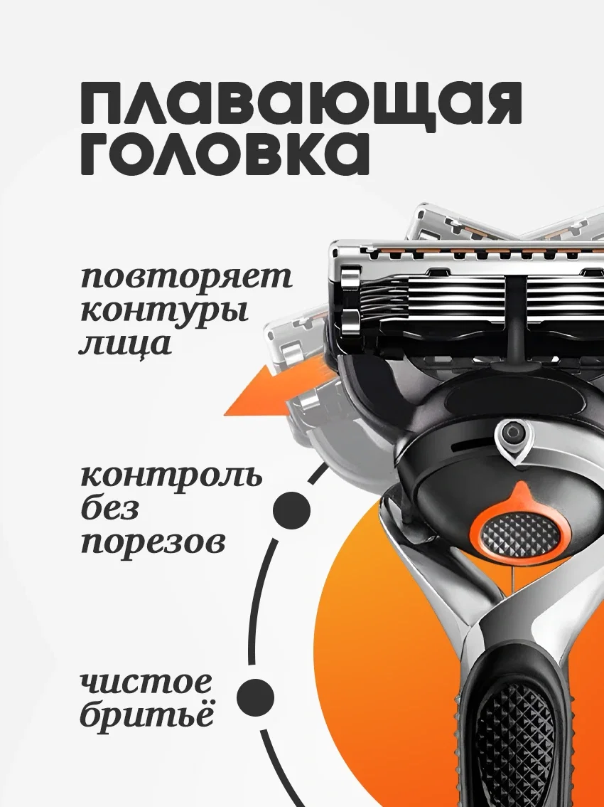 Бритва мужская со сменными кассетами - миниатюра 2