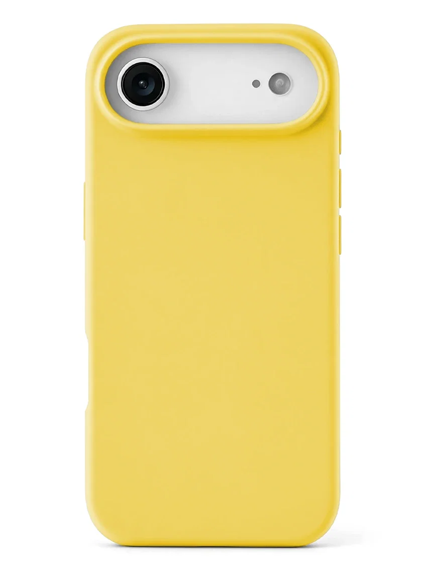 Чехол силиконовый для iPhone 17 Air жёлтый цвет - миниатюра 2