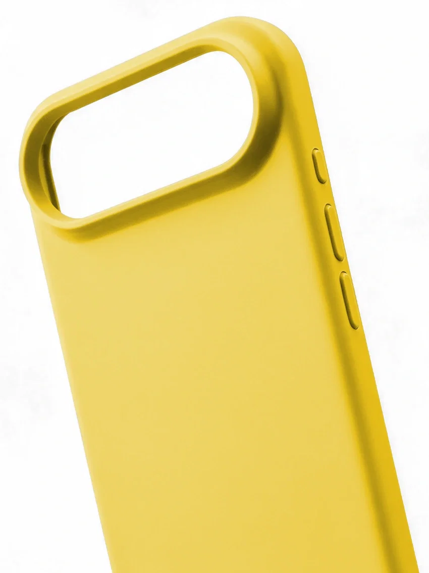 Чехол силиконовый для iPhone 17 Air жёлтый цвет - миниатюра 4