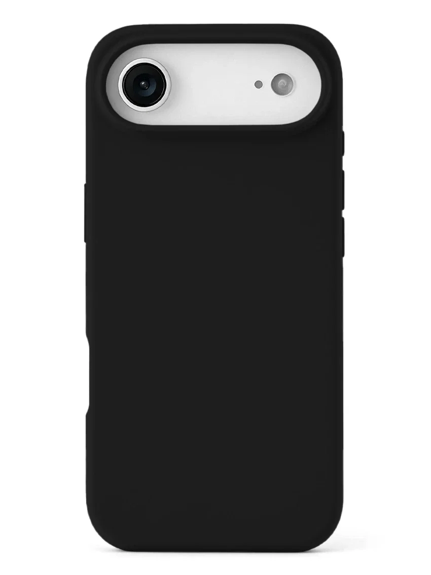 Чехол силиконовый для iPhone 17 Air чёрный цвет - миниатюра 2