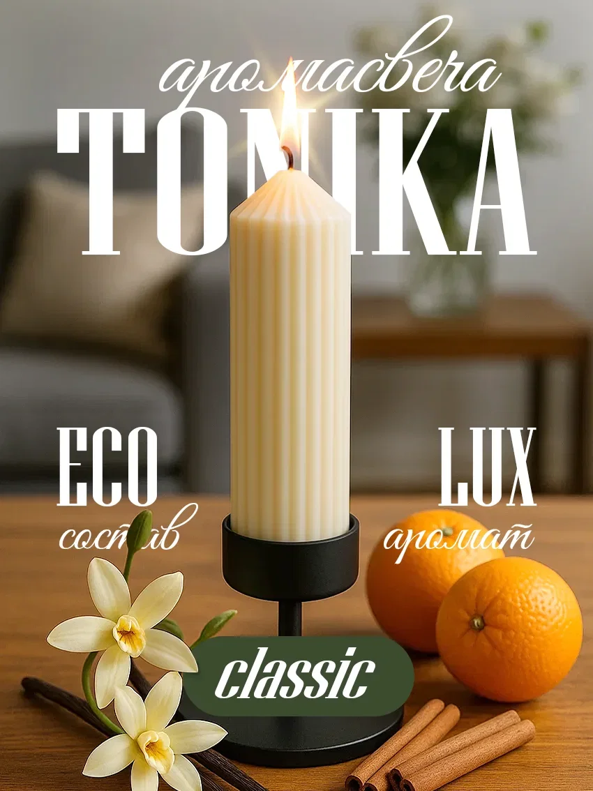 Свеча ароматическая «Tonika» коллекция Classic - изображение 1