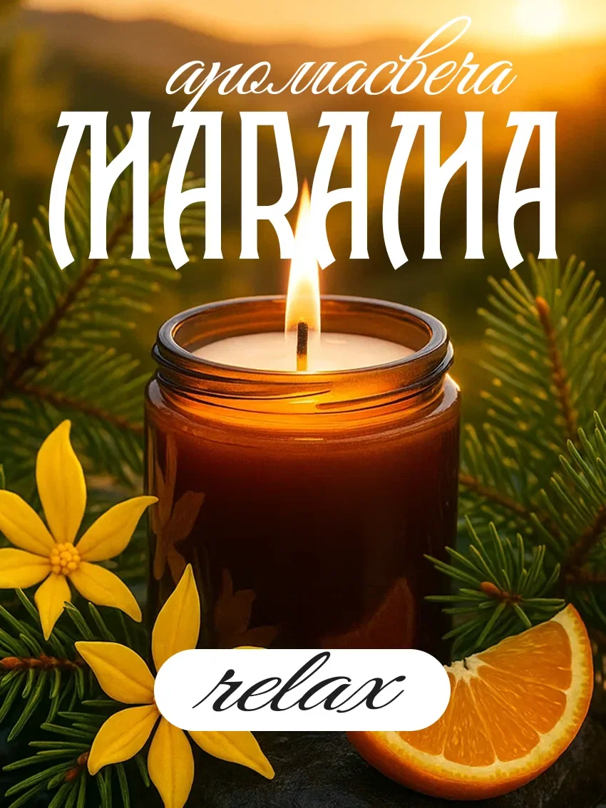 Свеча ароматическая «Marama» коллекция Relax - изображение 1